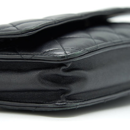 Chanel Wallet On Chain Lambskin Black SHW