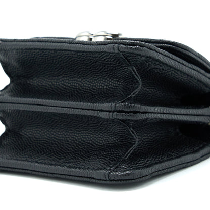 Chanel Clutch With Chain Caviar Black SHW