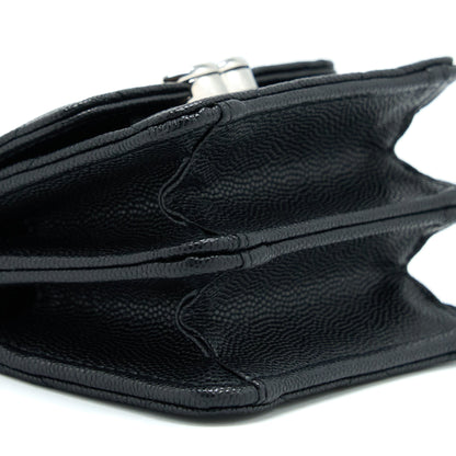 Chanel Clutch With Chain Caviar Black SHW