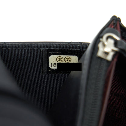 Chanel Wallet On Chain Lambskin Black SHW