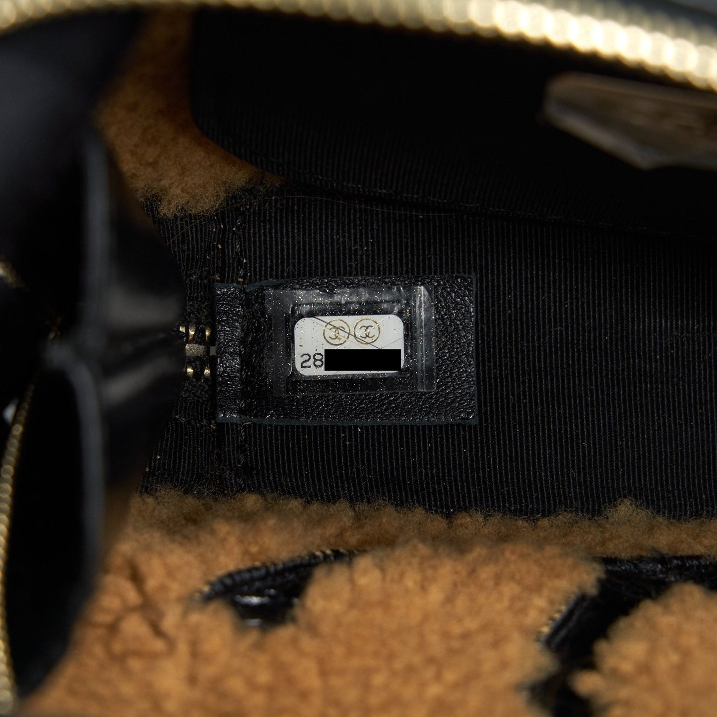 Chanel CC Mania Waist Bag Shearling and Shiny Crumpled Sheepskin Small