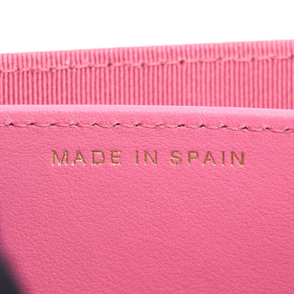 Chanel Mini Flap Card Holder Caviar Pink LGHW