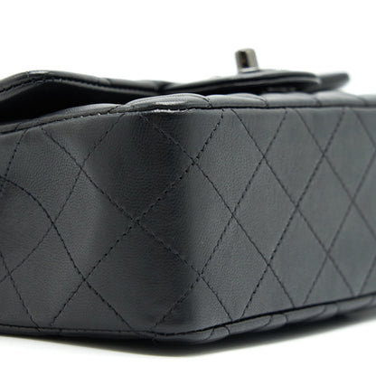 Chanel Mini Rectangular Lambskin black so black