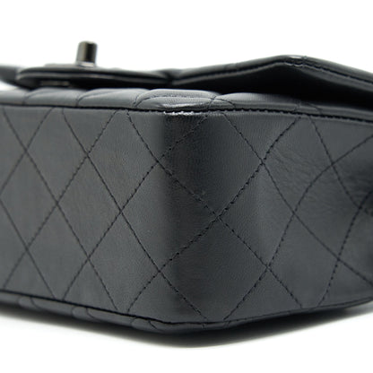 Chanel Mini Rectangular Lambskin black so black