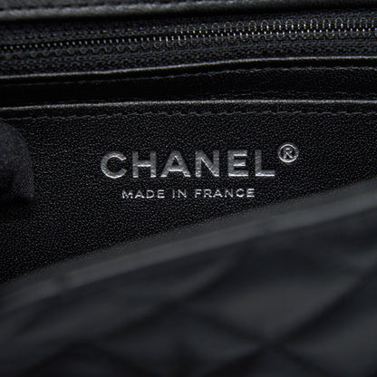 Chanel Mini Rectangular Lambskin black so black