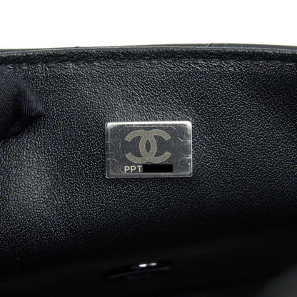 Chanel Mini Rectangular Lambskin black so black