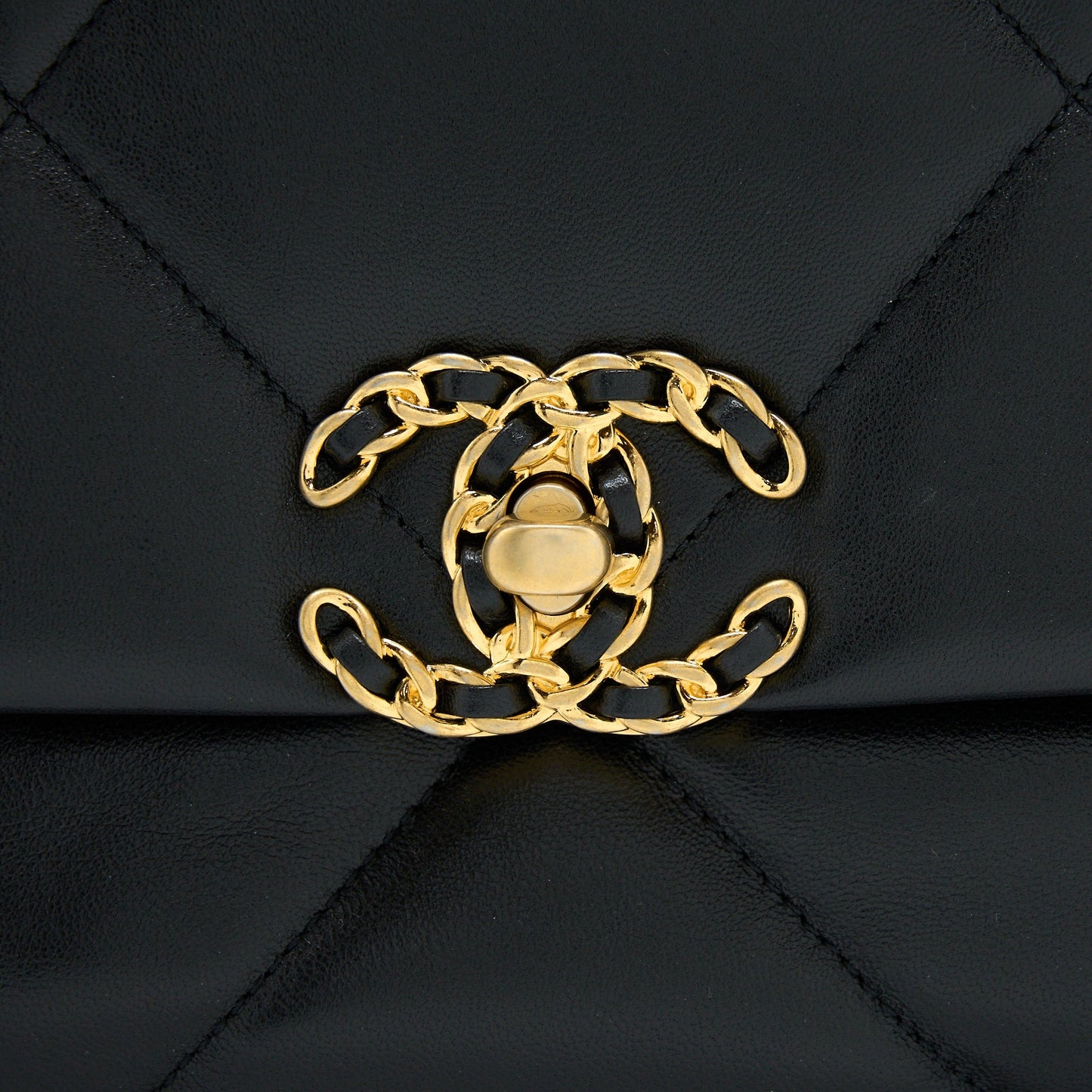 Chanel Small 19 Bag Lambskin Black Multicolour Hardware (Microchip)