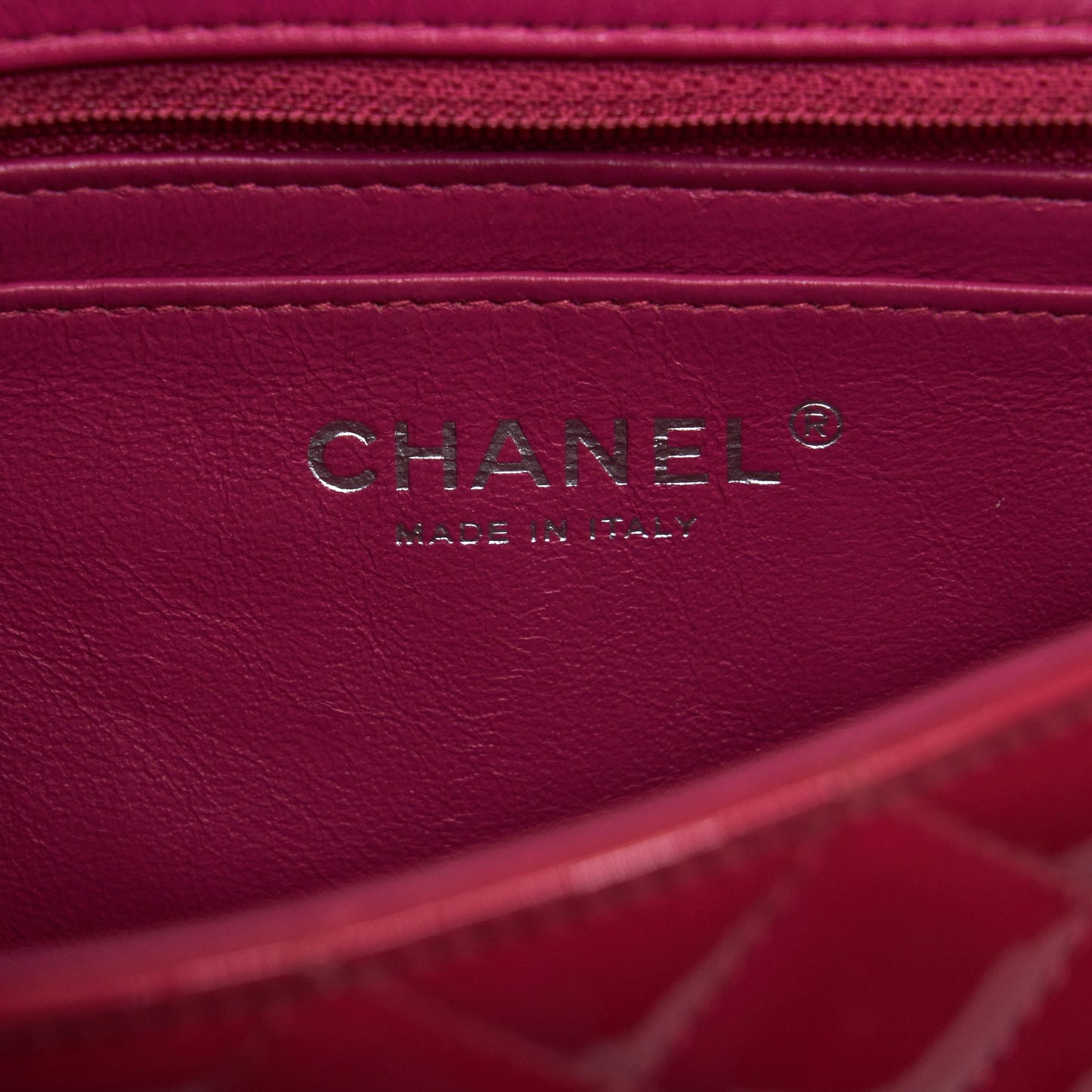 Chanel Mini Rectangular Flap Bag Patent Pink SHW