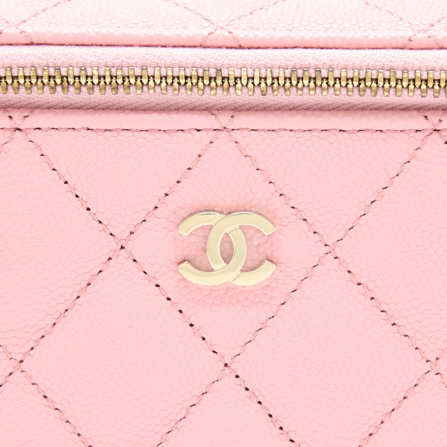 Chanel 22C Long Vanity With Chain Caviar Pink LGHW