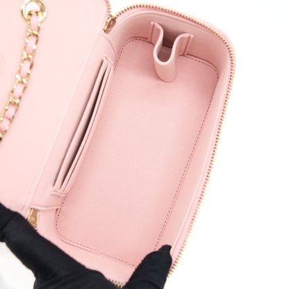 Chanel 22C Long Vanity With Chain Caviar Pink LGHW