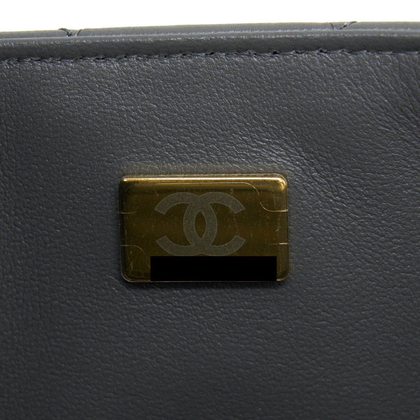 Chanel 22A Mini Rectangular Flap Bag Lambskin Grey LGHW (Microchip)