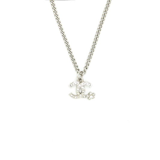 Chanel mini CC logo necklace SHW