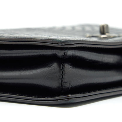 Chanel Small Crossbody Bag Aged Calfskin Ruthenium Hardware