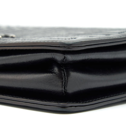 Chanel Small Crossbody Bag Aged Calfskin Ruthenium Hardware