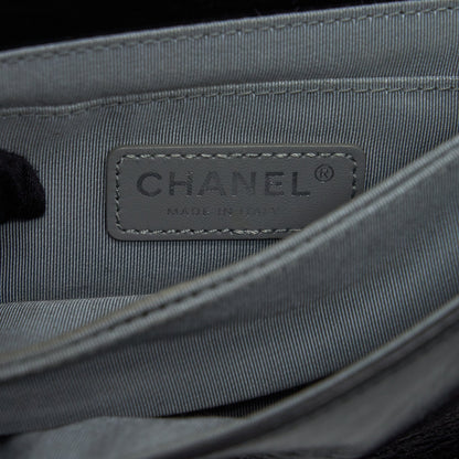 Chanel Small Crossbody Bag Aged Calfskin Ruthenium Hardware