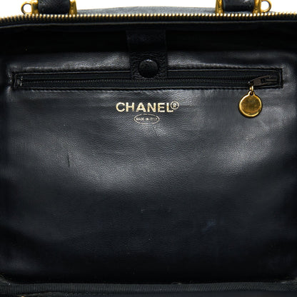 Chanel Vintage CC Logo Vanity Caviar Black GHW