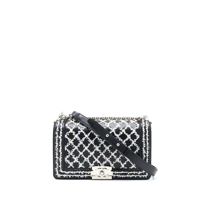 Chanel Medium Boy Bag Limited Lambskin Black/White SHW