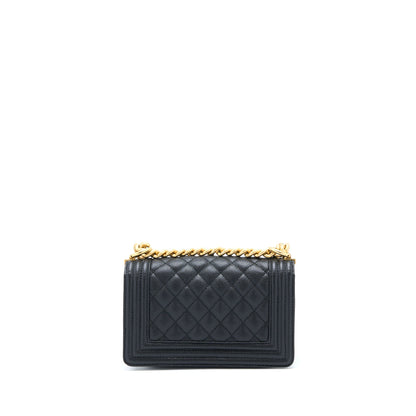 Chanel Small Boy Bag Caviar Black GHW