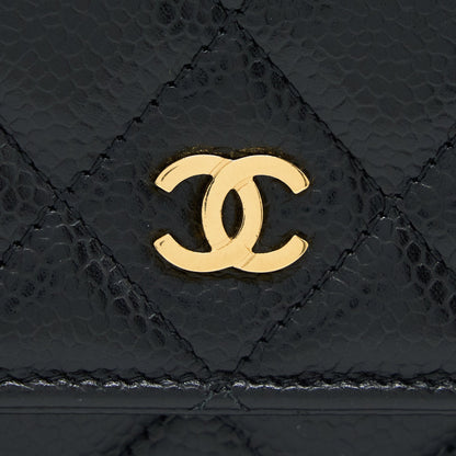 Chanel Classic Wallet On Chain Caviar Black GHW