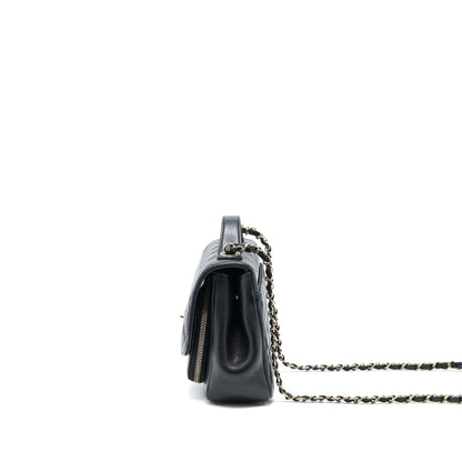 Chanel Medium Business Affinity Caviar Black LGHW(Microchip)