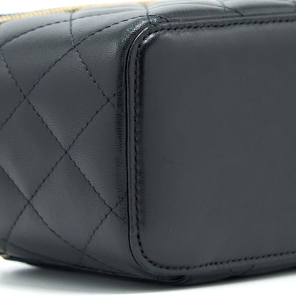 Chanel Long Vanity With Chain Lambskin Black LGHW
