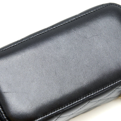 Chanel Long Vanity With Chain Lambskin Black LGHW