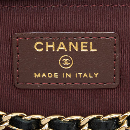 Chanel Long Vanity With Chain Lambskin Black LGHW