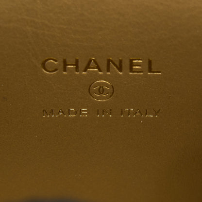 Chanel 22S Pearl Crush Mini Vanity With Chain Lambskin Black GHW