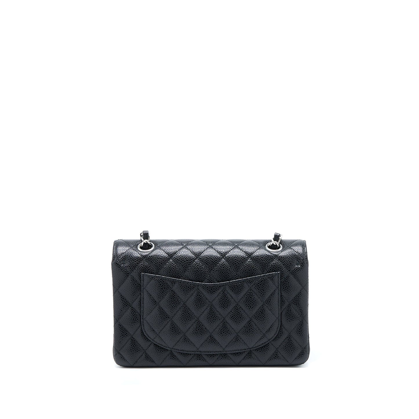 Chanel Small Classic Double Flap Bag Caviar Black SHW(Microchip)