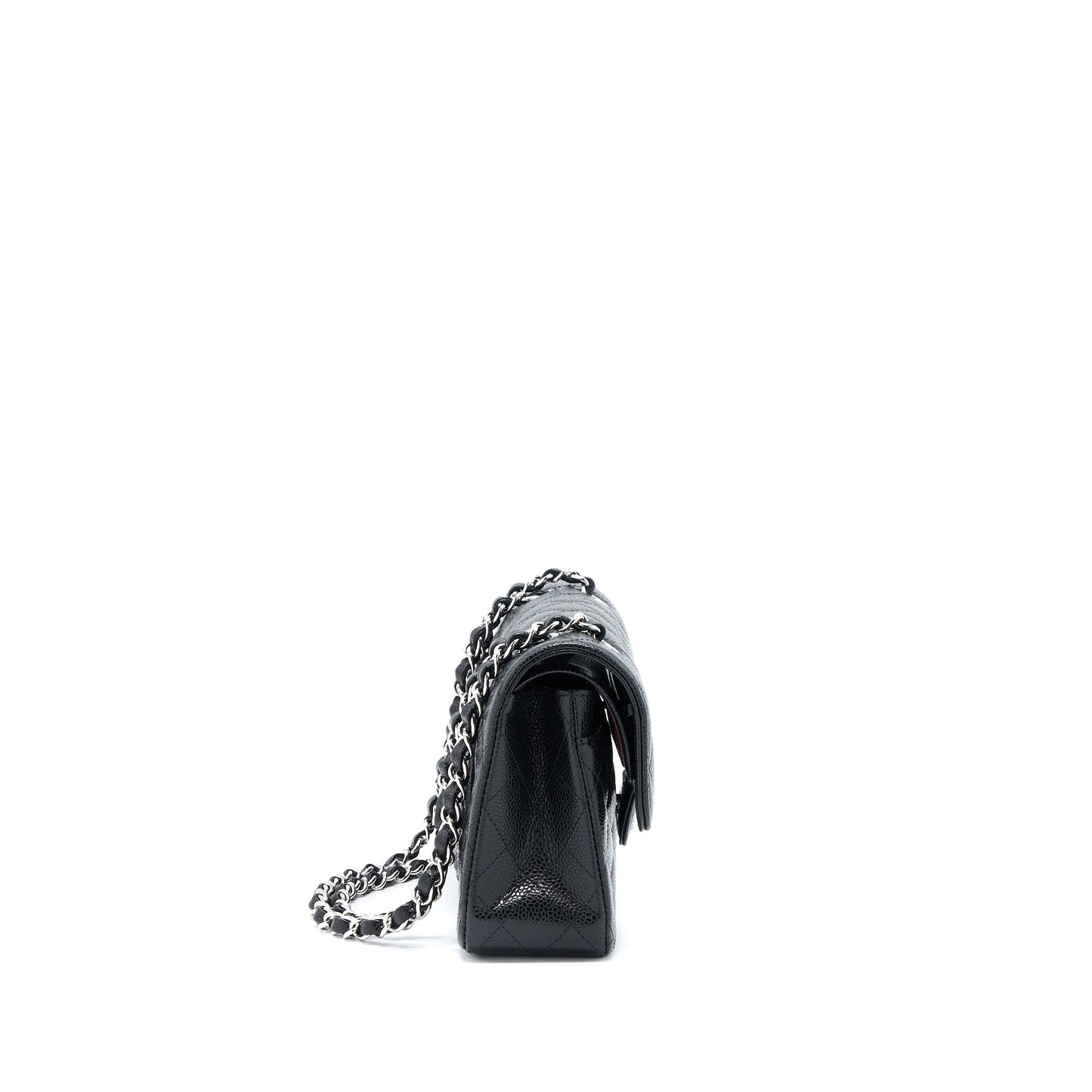 Chanel Small Classic Double Flap Bag Caviar Black SHW(Microchip)