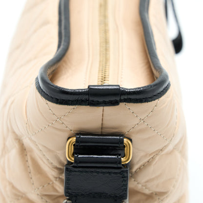 Chanel Medium Gabrielle Hobo Bag Calfskin Beige/Black Multicolour Hardware