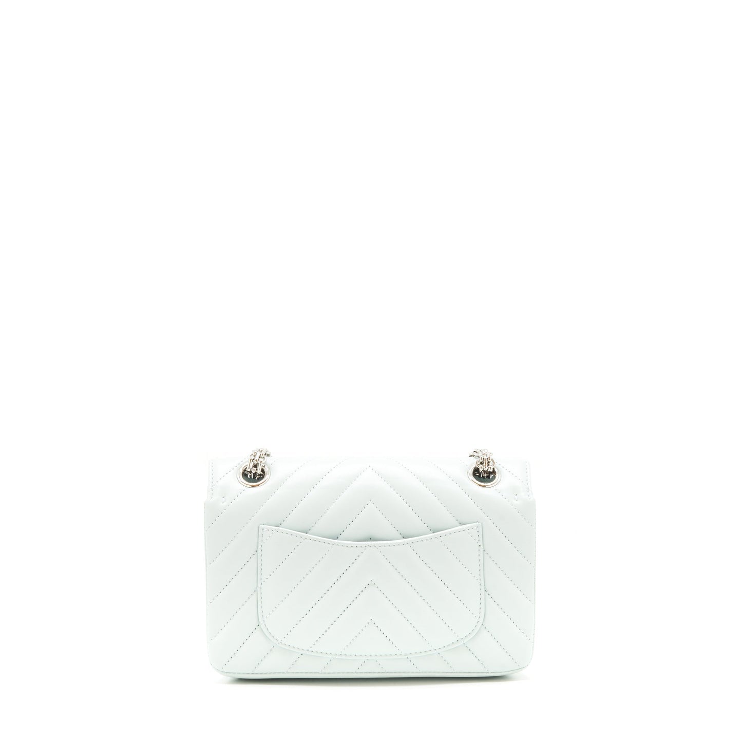 Chanel chevron mini 2.55 Reissue flap Bag Calfskin light blue SHW