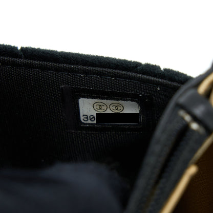 Chanel Velvet Pearl Crush Wallet On Chain Black LGHW