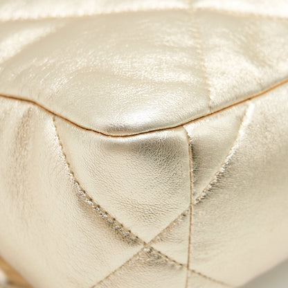 Chanel Small 19 Bag Gold color with Gold/ silver hardware