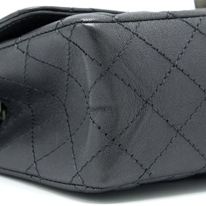 Chanel Mini 2.55 Reissue Flap Bag Goatskin Dark Grey Ruthenium Hardware