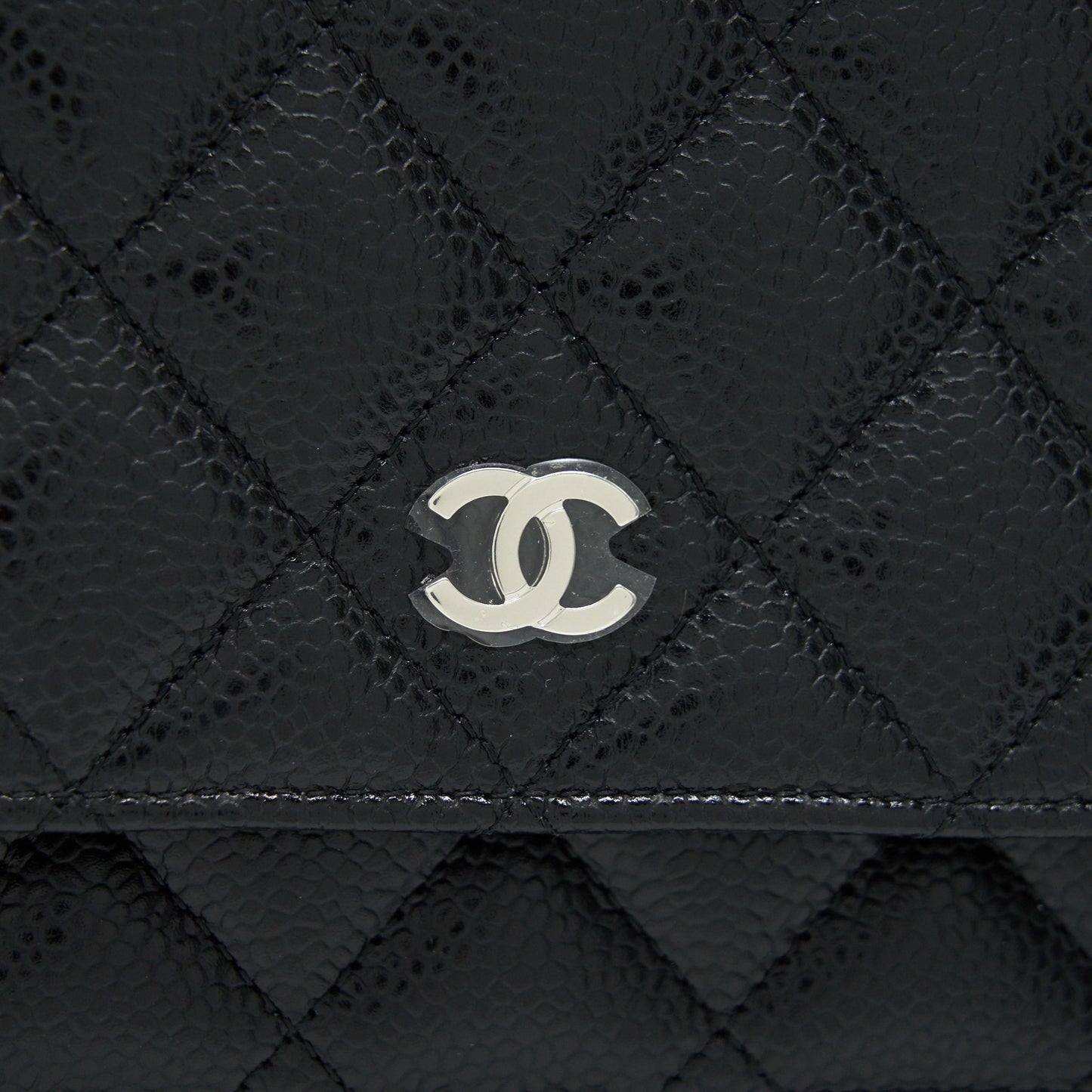 Chanel Caviar Classic Wallet on Chain black Caviar SHW
