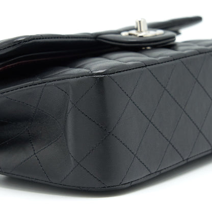 Chanel Small Classic Double Flap Bag Lambskin Black SHW
