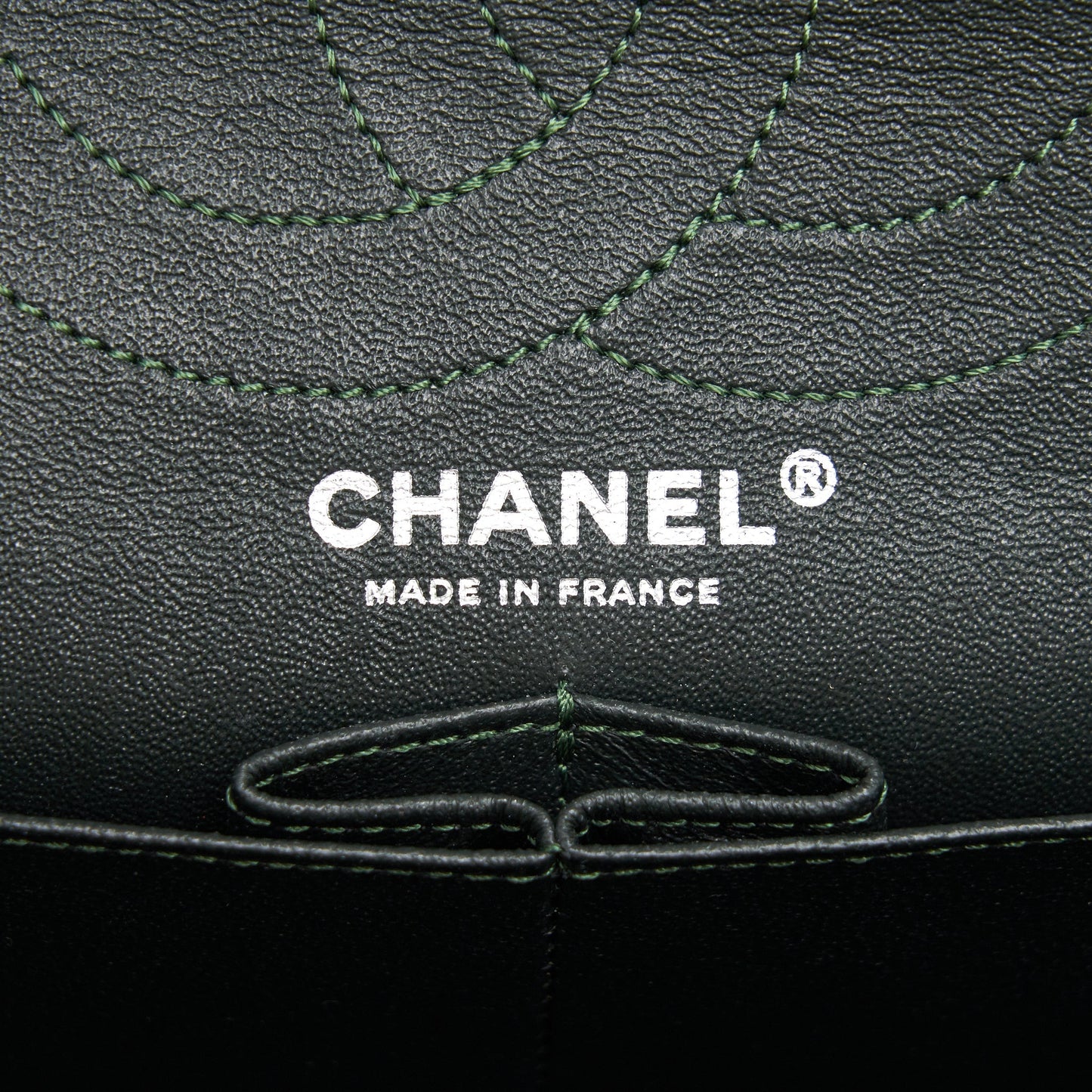 Chanel reissue 2.55 226 Flap Bag fabric Dark green SHW
