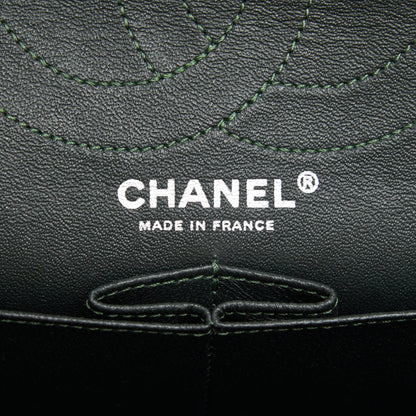 Chanel reissue 2.55 226 Flap Bag fabric Dark green SHW