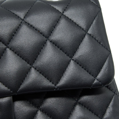 Chanel Small Classic Double Flap Bag Lambskin Black SHW