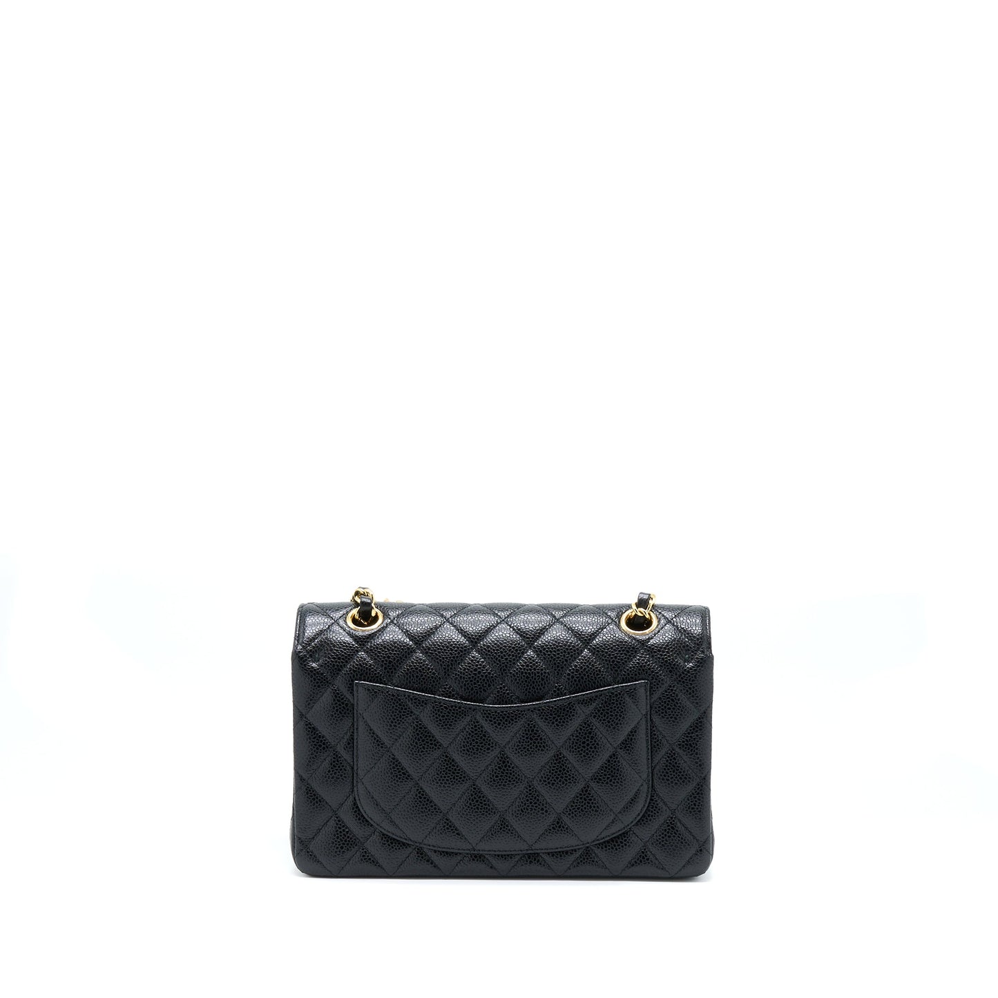 Chanel Small Classic Flap Bag Caviar Black GHW(Microchip)