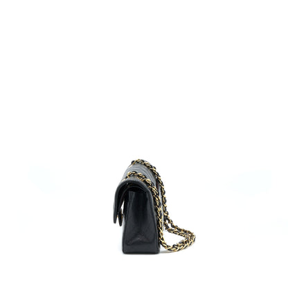 Chanel Small Classic Flap Bag Caviar Black GHW(Microchip)
