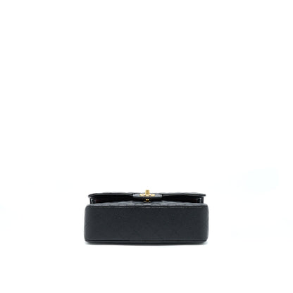 Chanel Small Classic Flap Bag Caviar Black GHW(Microchip)