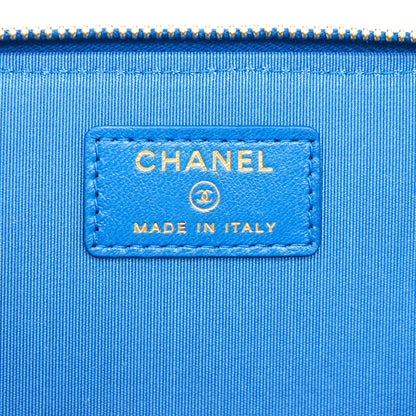 Chanel Vanity with Chain Blue & Beige