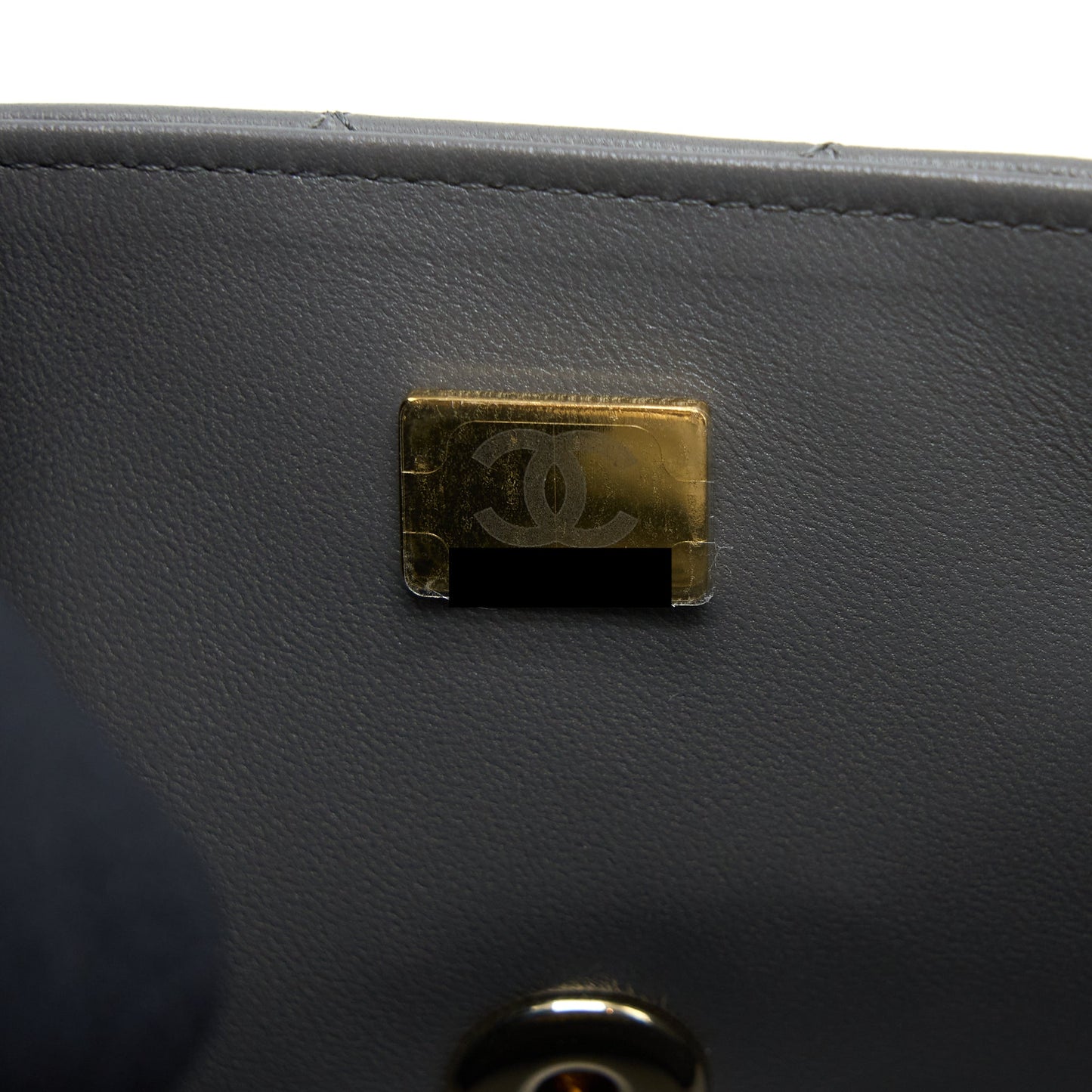 Chanel 22A Mini Rectangular Flap Bag Lambskin Grey LGHW (Microchip)