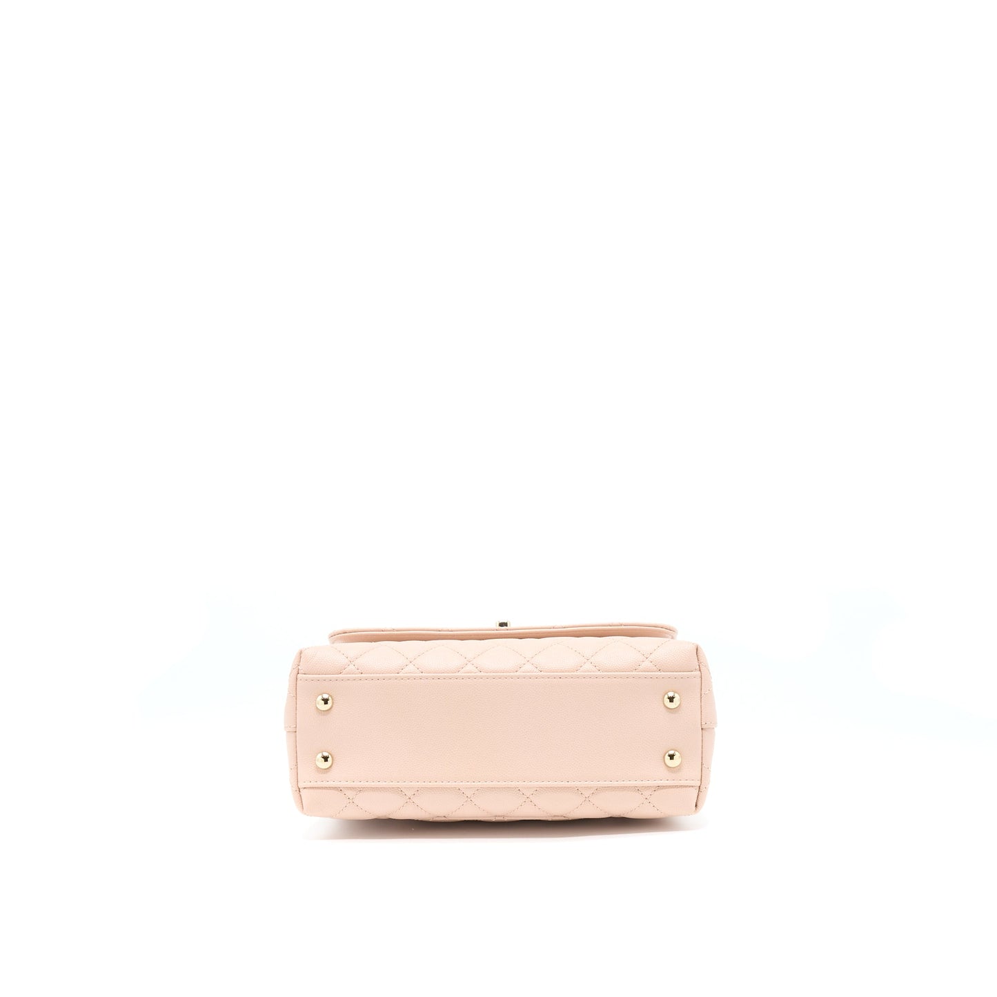Chanel 21A Small Coco Handle Caviar ND022 Rose Clair / Light Pink LGHW(Microchip)
