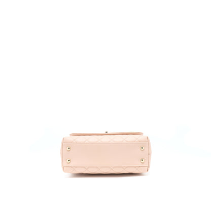 Chanel 21A Small Coco Handle Caviar ND022 Rose Clair / Light Pink LGHW(Microchip)
