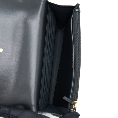 Chanel Letter Top Handle Wallet On Chain Caviar Black GHW