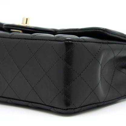 Chanel Mini Rectangular Flap Bag Lambskin LGHW(Microchip)