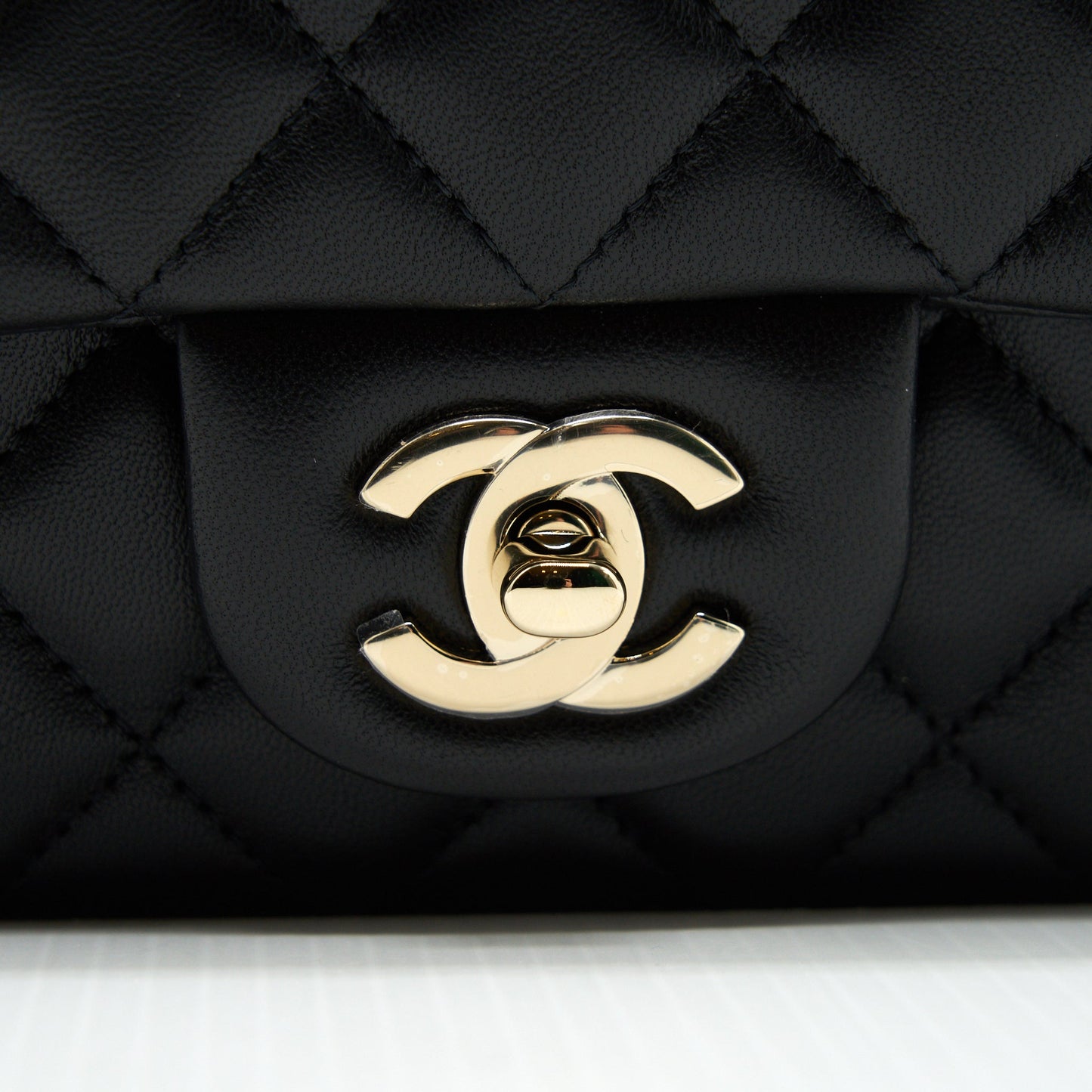 Chanel Mini Rectangular Flap Bag Lambskin LGHW(Microchip)